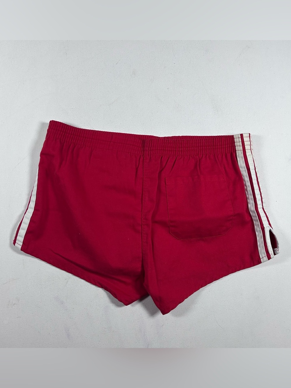 adidas Men's Athletic Shorts - Red & Blue with White Stripes - Picture 9 of 9